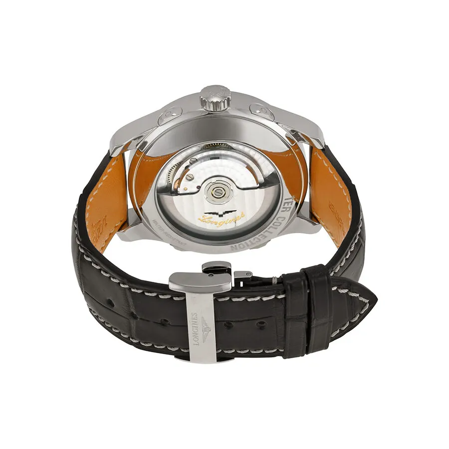 Longines Master Collection Moon Phase GMT Black Leather Men's Watch L27394517 L2.739.4.51.7