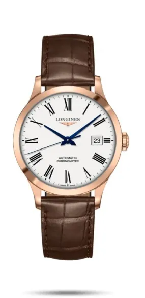 Longines Record Automatic White Matt Dial Unisex Watch L2.820.8.11.2 Longines Record Automatic White Matt Dial Unisex Watch L2.820.8.11.2