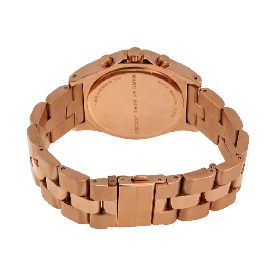 Marc By Marc Jacobs Blade Chronograph Rose Dial Ladies Watch MBM3102