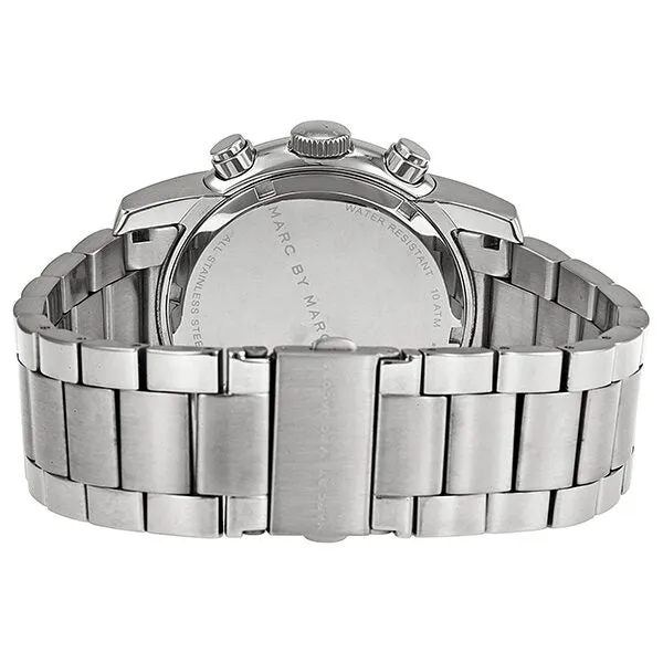Marc by Marc Jacobs Larry Chronograph White Dial Stainless Steel Men's Watch MBM5030