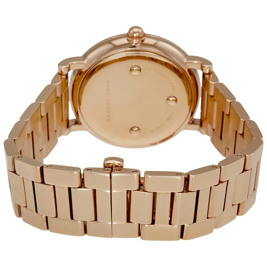 Marc Jacobs Roxy Silver Dial Ladies Rose Gold Tone Watch MJ3523