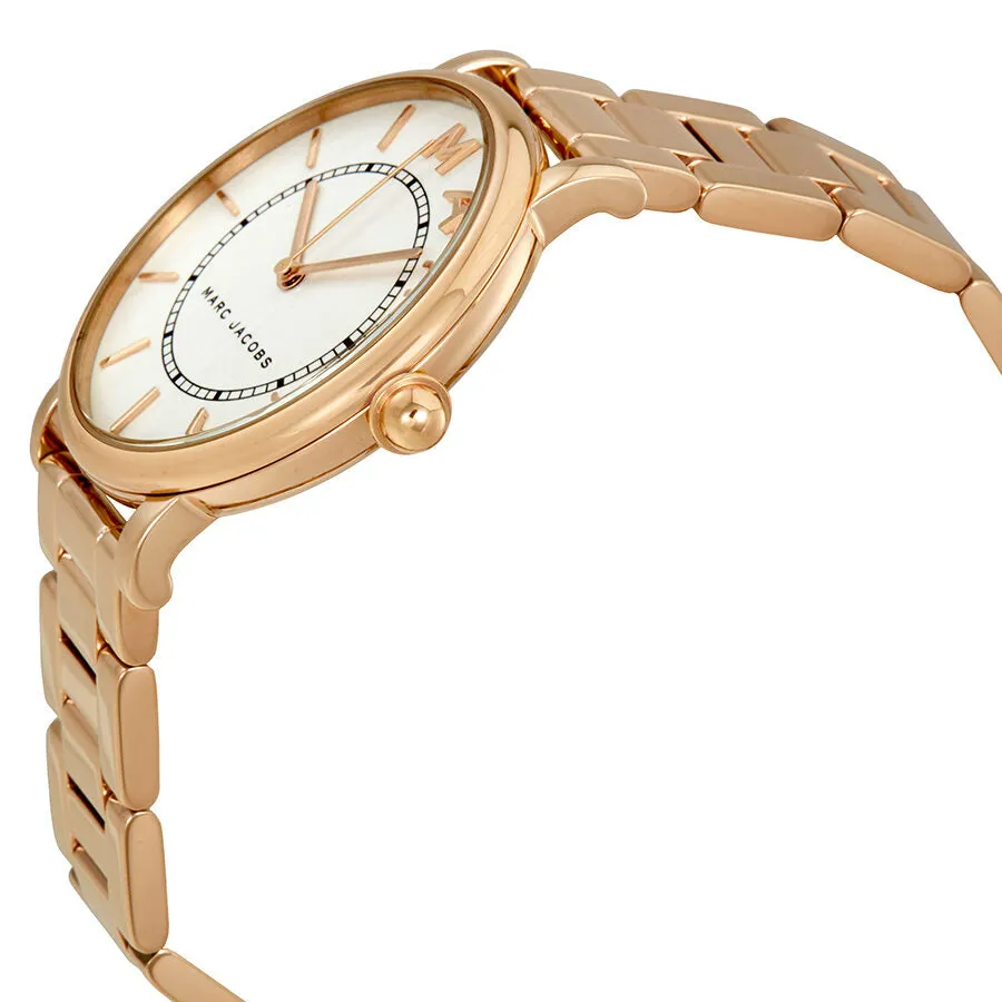 Marc Jacobs Roxy Silver Dial Ladies Rose Gold Tone Watch MJ3523