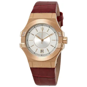 Maserati Potenza Chronograph Silver Dial Ladies Watch R8851108501