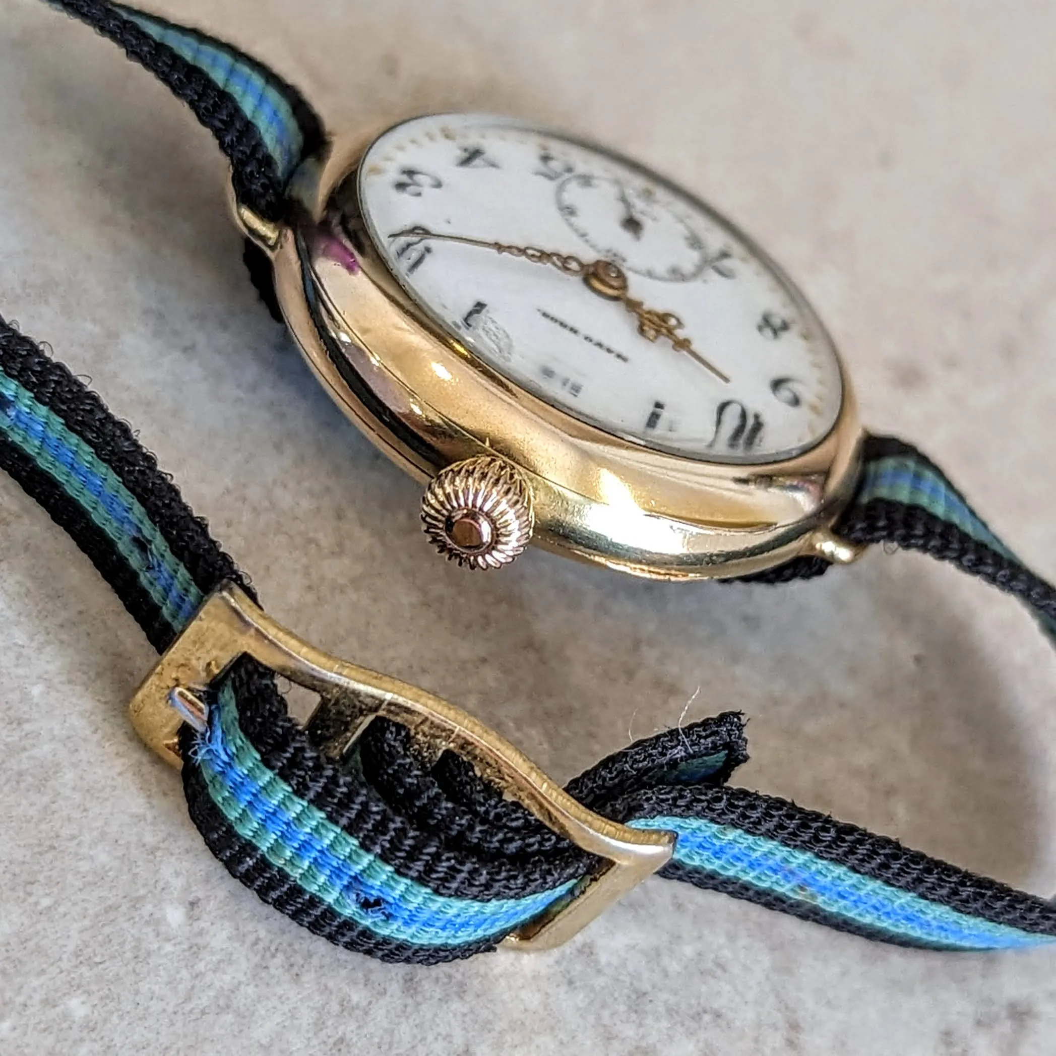 MAYO BROS Wristwatch 15 Jewels 3 ADJ. Swiss Made 14K G.F. Vintage Watch