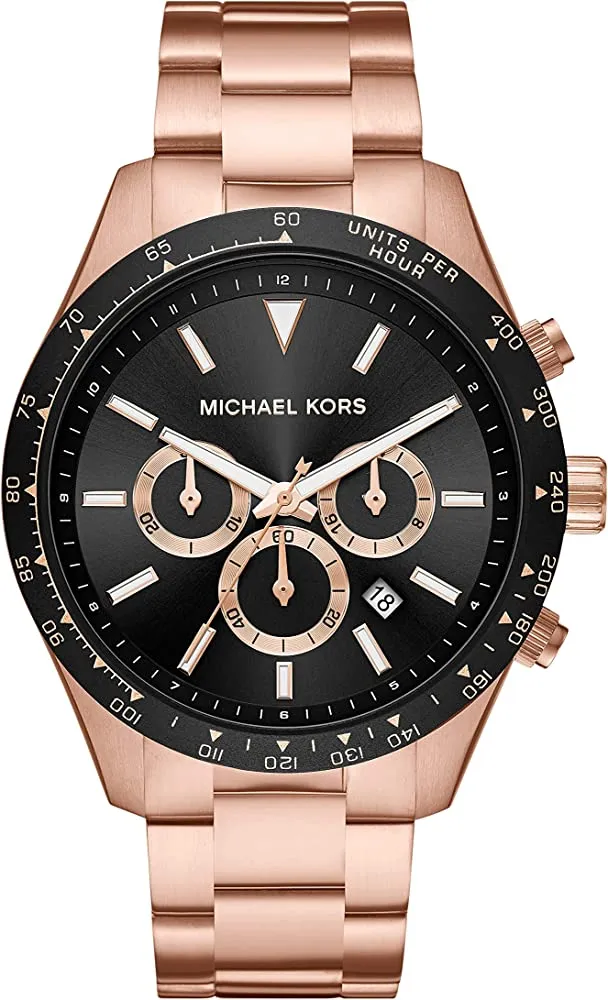 Michael Kors Layton Rose Gold Chronograph Unisex Watch MK8824