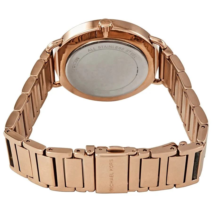 Michael Kors Portia Crystal Rose Gold Dial Ladies Watch MK3853