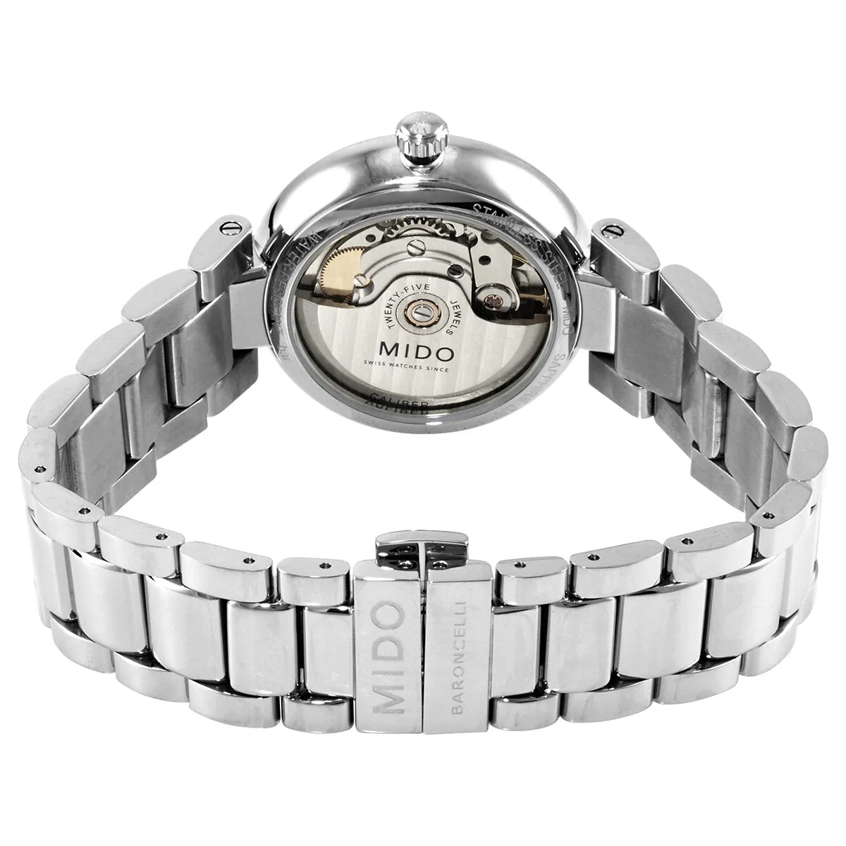 Mido Baroncelli Donna Automatic Diamond Black Dial Ladies Watch M022.207.11.056.10