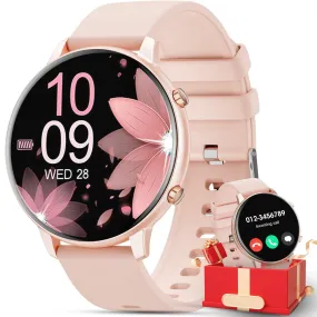 Mingdaln 2025 New Women's Smart Watch 1.39 inch, with Answer Make Call Message Reminder Function, with Fitness Tracker, for Android iPhone Devices