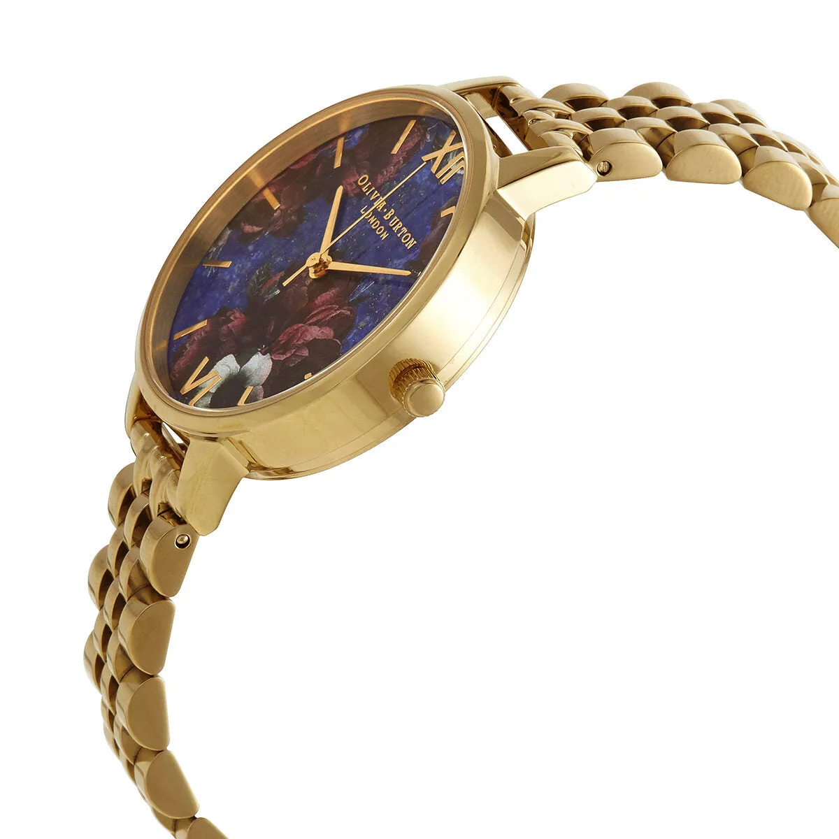 Olivia Burton Quartz Blue Floral Dial Ladies Watch OB16SP13
