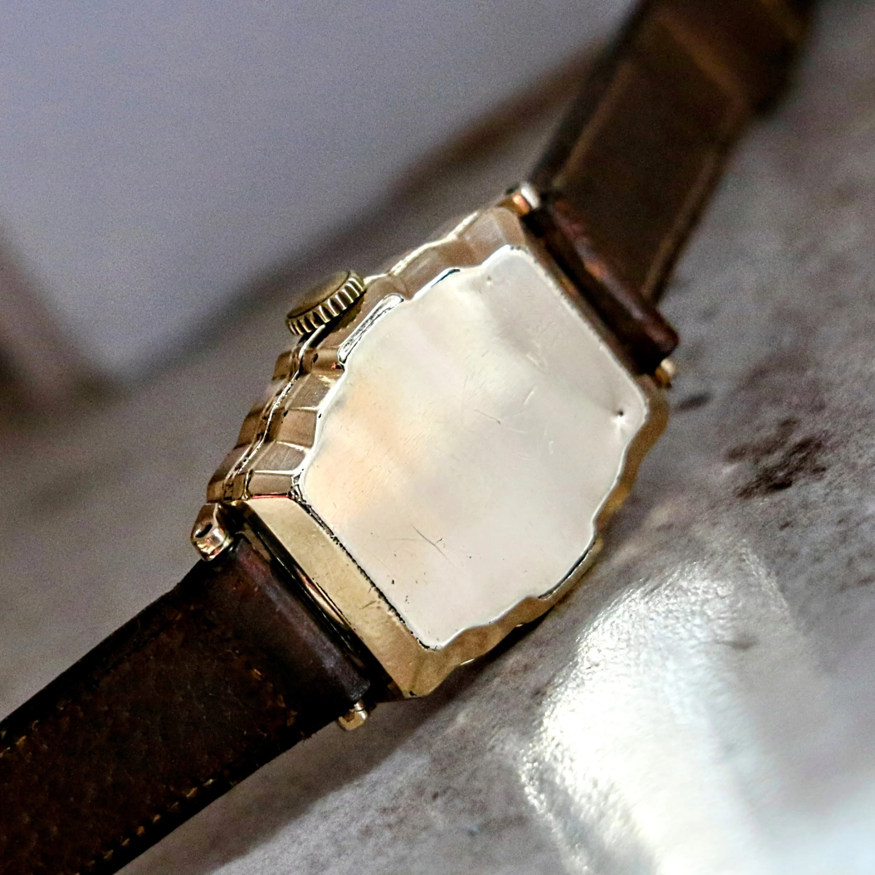 OLLENDORFF Jump Hour Wristwatch Vintage Digital Watch Swiss Made 7 Jewels
