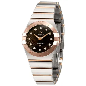 Omega Constellation Brown Dial Quartz Ladies Watch 123.20.27.60.63.002