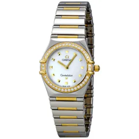 Omega Constellation Diamond 18kt Yellow Gold and Steel Ladies Watch 1376.71