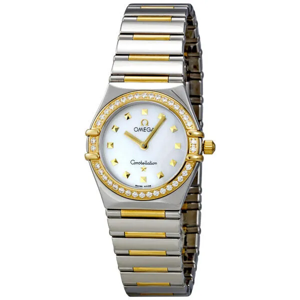 Omega Constellation Diamond 18kt Yellow Gold and Steel Ladies Watch 1376.71