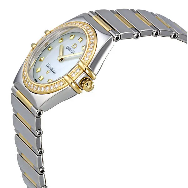 Omega Constellation Diamond 18kt Yellow Gold and Steel Ladies Watch 1376.71