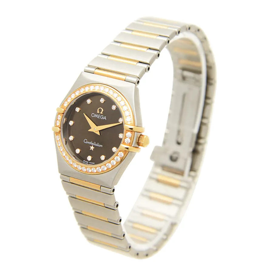 Omega CONSTELLATION Quartz Brown Dial Unisex Watch 1358.60.00