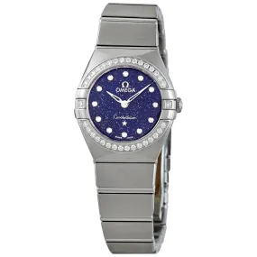Omega Constellation Quartz Diamond Blue Dial Ladies Watch 131.15.25.60.53.001