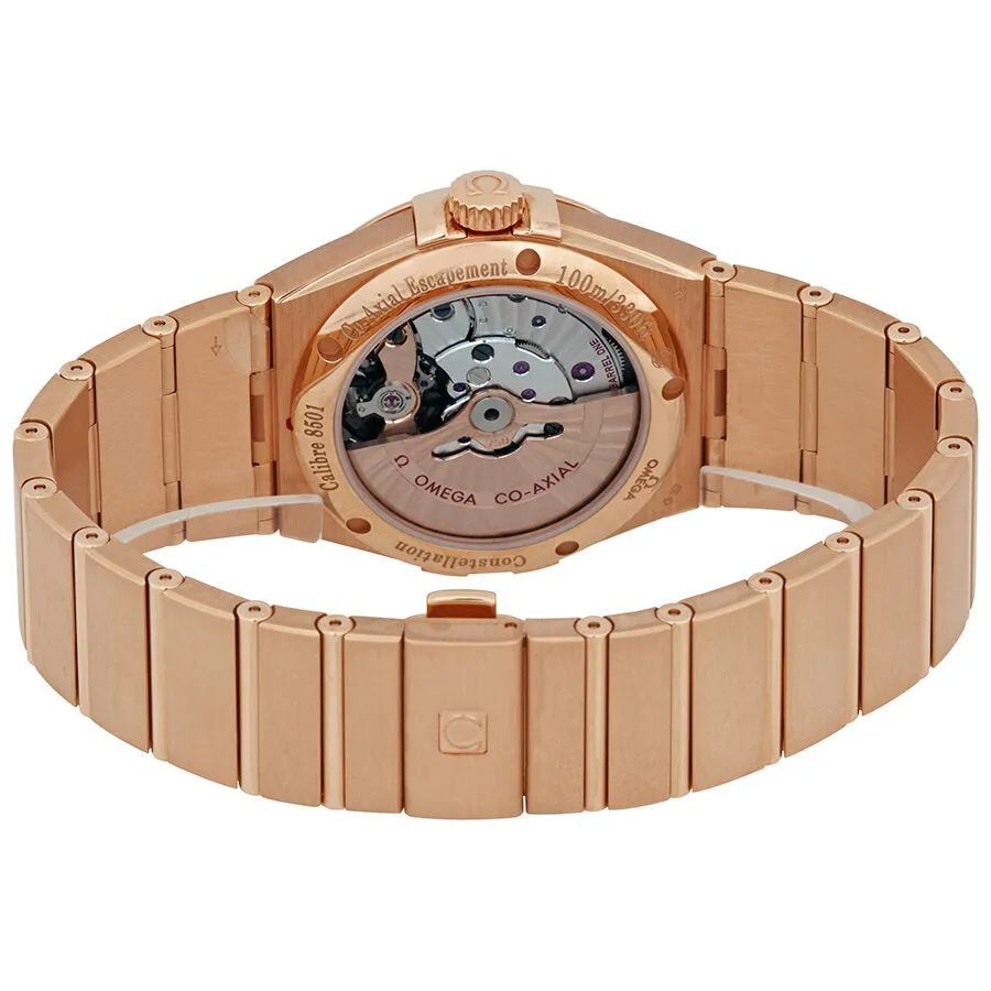 Omega Constellation Silver Dial 18kt Rose Gold Men's Watch 123.55.38.21.52.007