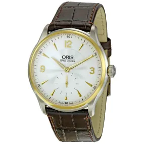 Oris Artelier Silver Guilloche Dial Mechanical Men's Watch 396-7580-4351LS