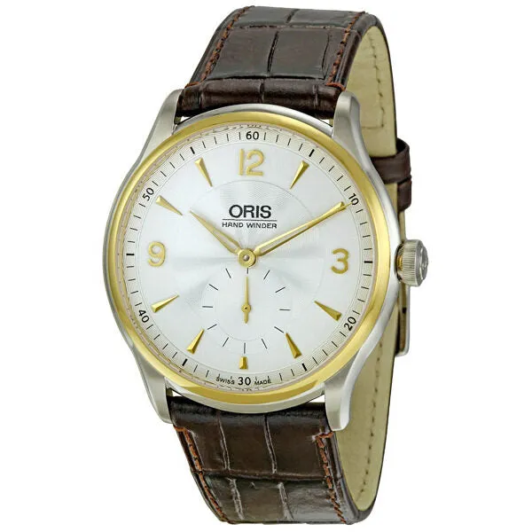 Oris Artelier Silver Guilloche Dial Mechanical Men's Watch 396-7580-4351LS