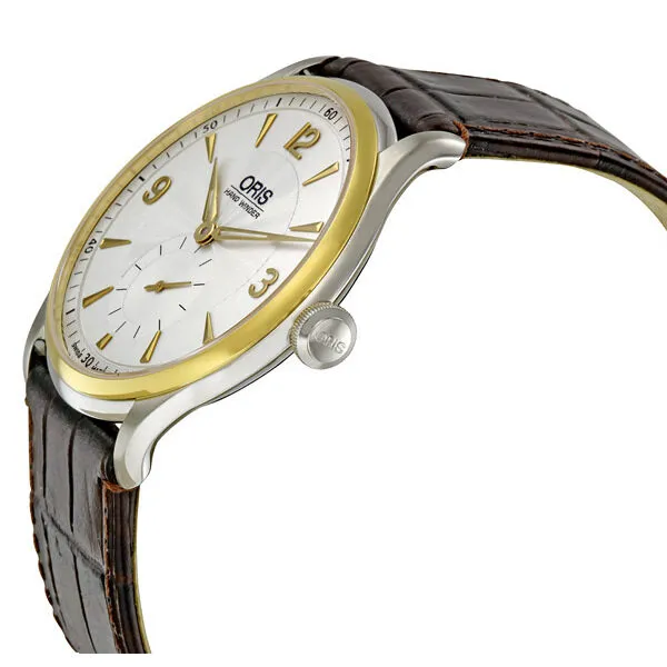 Oris Artelier Silver Guilloche Dial Mechanical Men's Watch 396-7580-4351LS