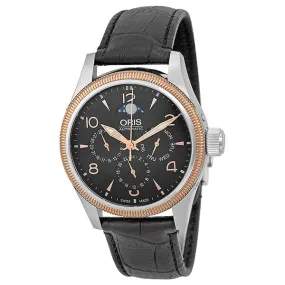 Oris Big Crown Complication Black Guilloche Dial Automatic Men's Watch 01 582 7627 4364-07 5 20 76FC