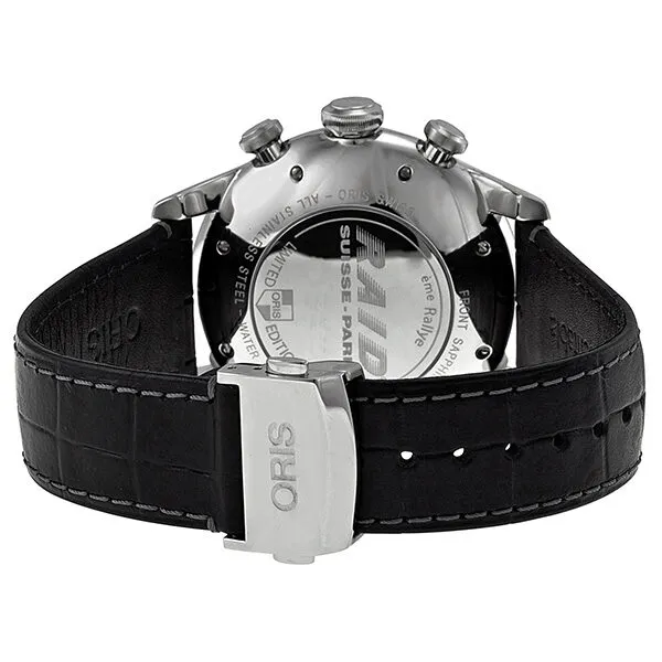 Oris Raid 2012 Chronograph GMT Automatic Black Dial Men's Watch 677-7603-4084LS