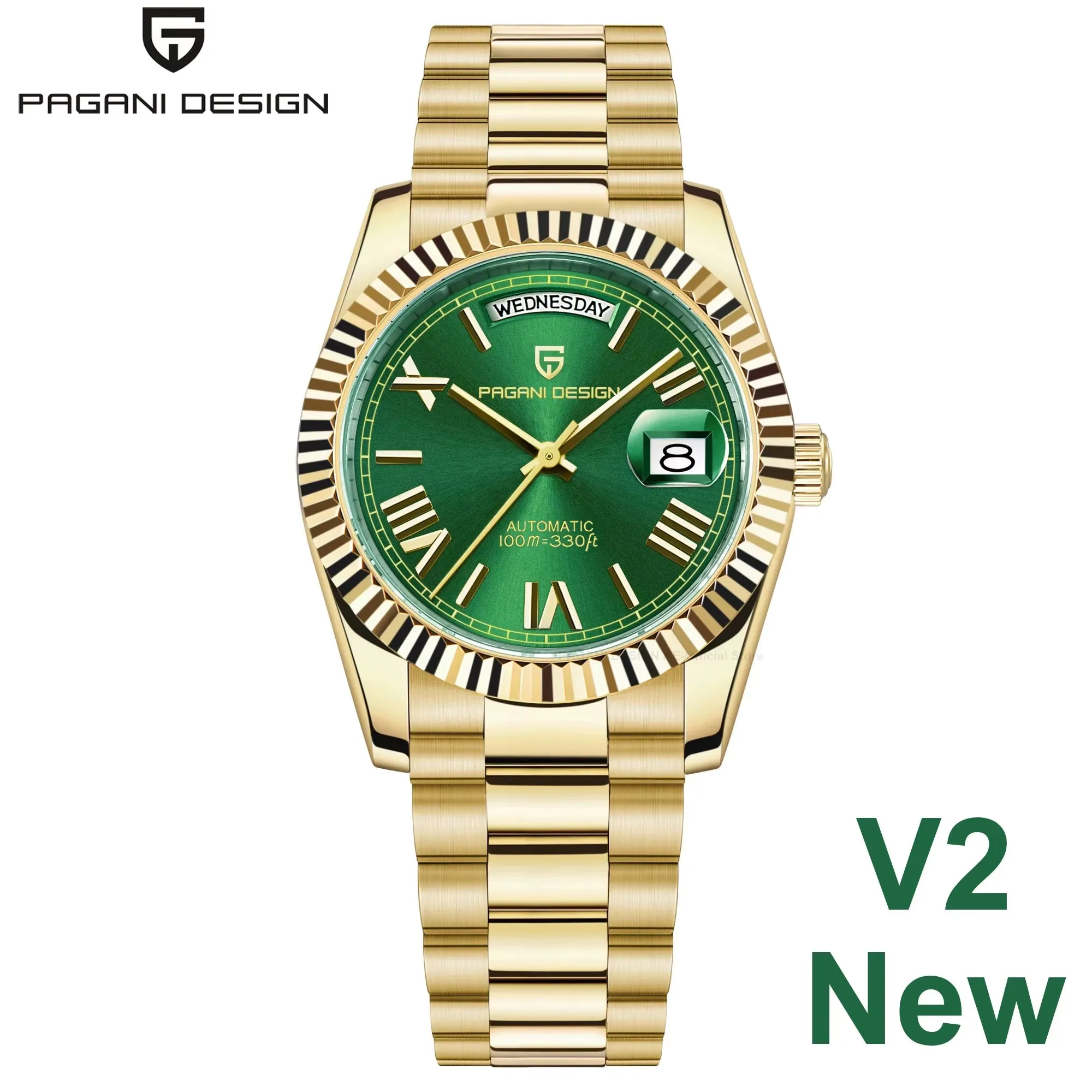 PAGANI DESIGN BB36 Automatic Watch for Men ST16 Men Mechanical Watches Diving Stainless Steel AR Sapphire Relogio Masculino 2023