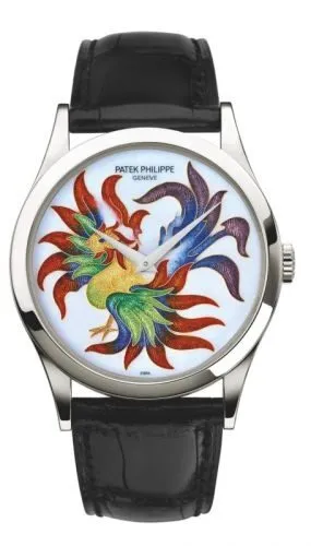 Patek Philippe Calatrava Automatic White Dial Watch 5077P-054