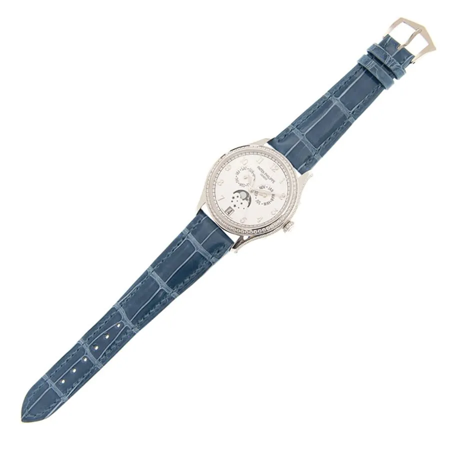 Patek Philippe Complications Diamond White Dial Ladies Watch 4947G-010