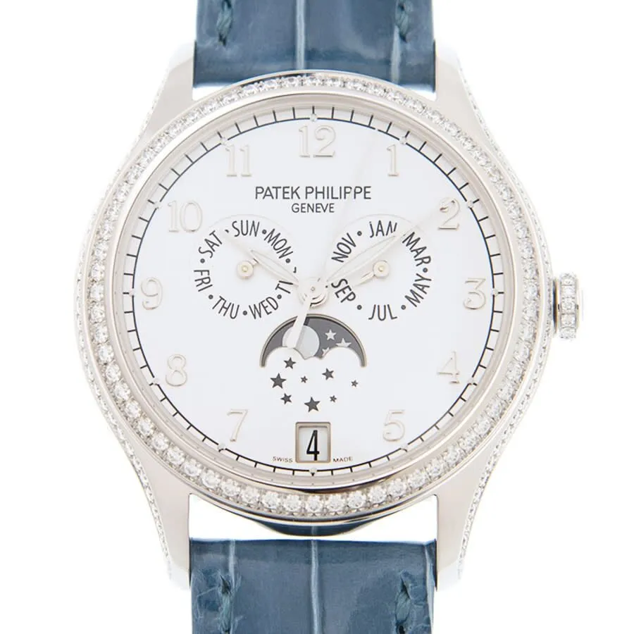 Patek Philippe Complications Diamond White Dial Ladies Watch 4947G-010
