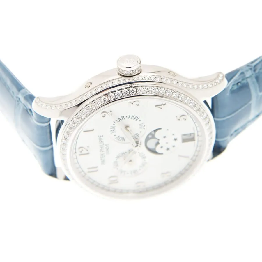 Patek Philippe Complications Diamond White Dial Ladies Watch 4947G-010