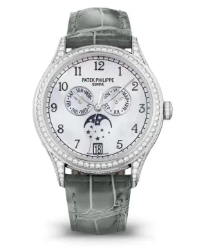 Patek Philippe Grand Complications Automatic Diamond White Dial Watch 4948G-010