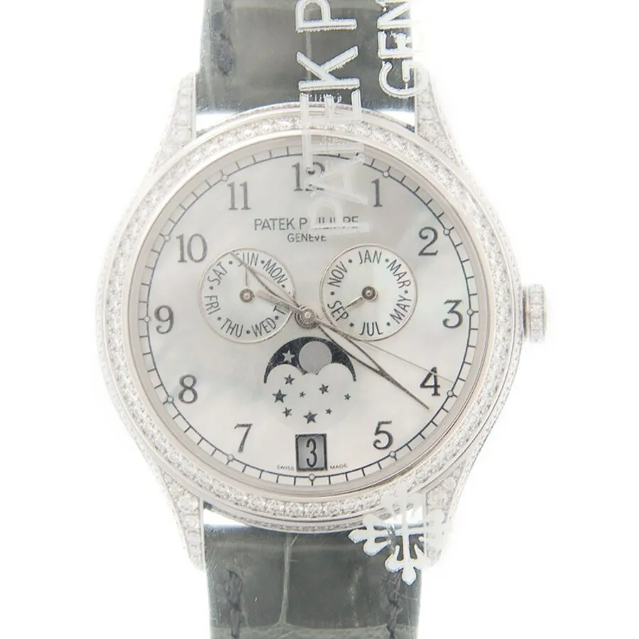 Patek Philippe Grand Complications Automatic Diamond White Dial Watch 4948G-010