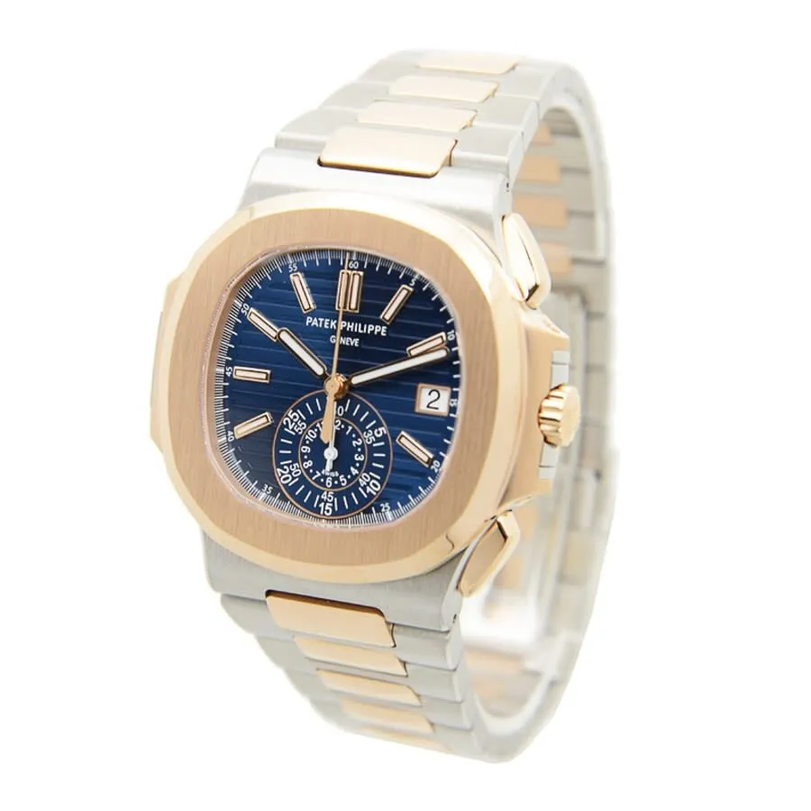 Patek Philippe Nautilus Chronograph Blue Dial Men's Watch 5980-1AR-001