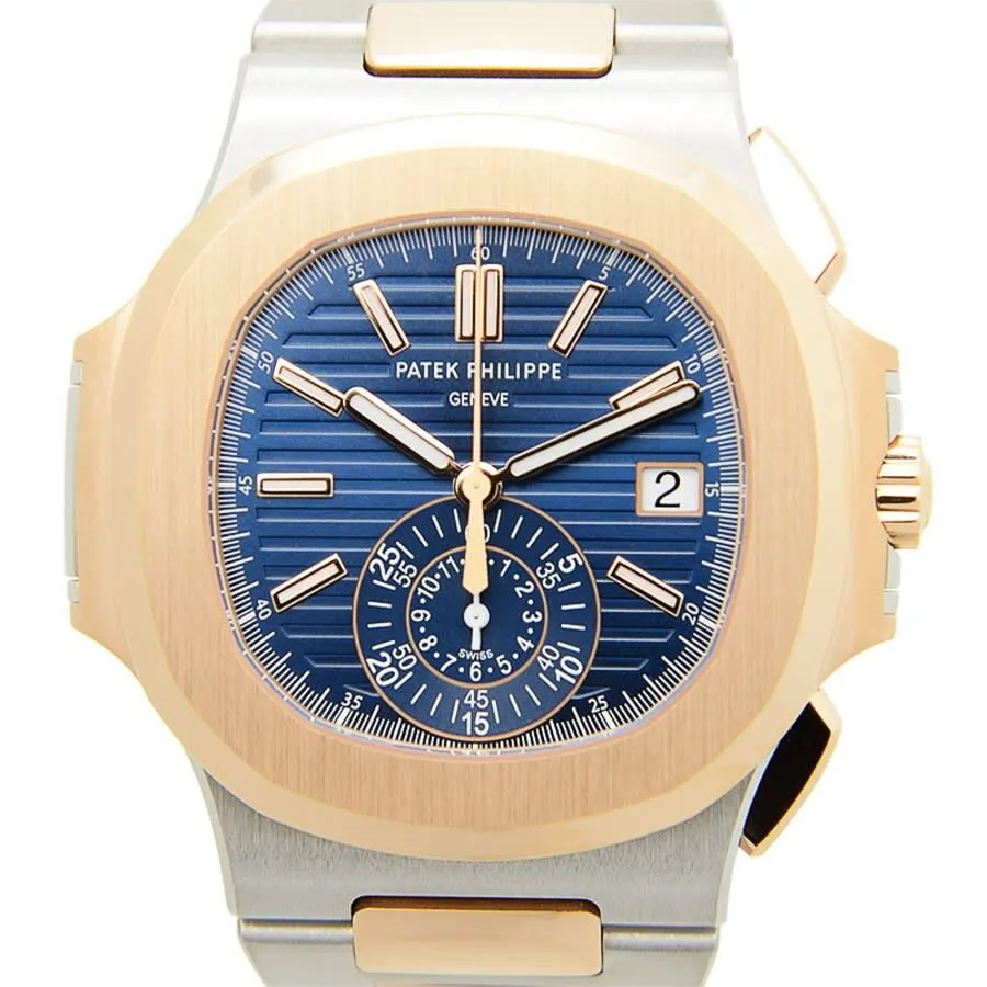 Patek Philippe Nautilus Chronograph Blue Dial Men's Watch 5980-1AR-001