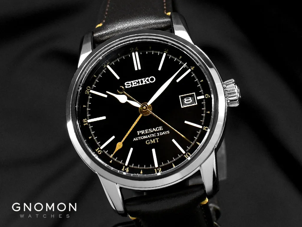 Presage Craftsmanship Urushi GMT Lacquer Black Ref. SARH001