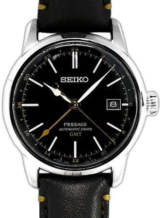 Presage Craftsmanship Urushi GMT Lacquer Black Ref. SARH001
