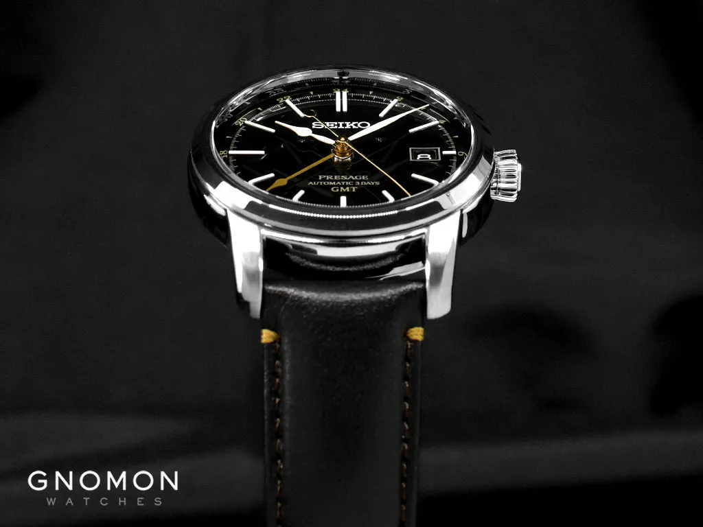 Presage Craftsmanship Urushi GMT Lacquer Black Ref. SARH001