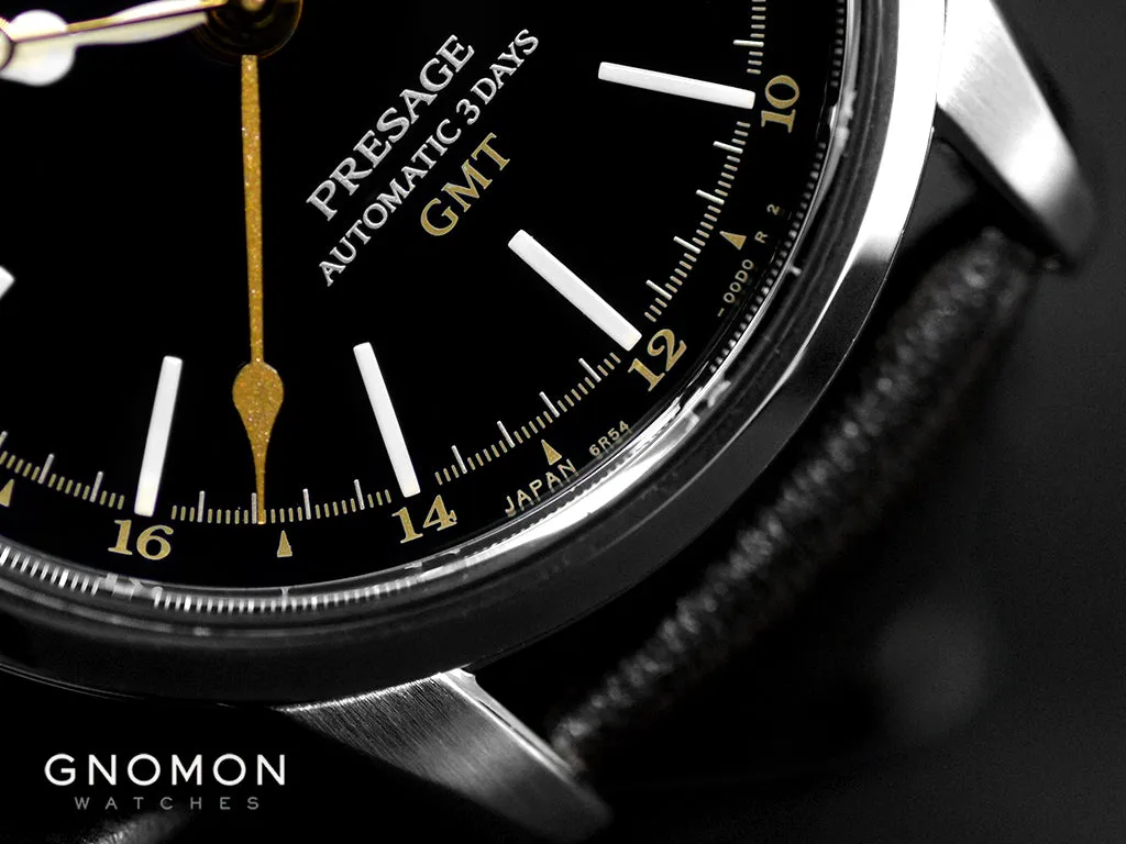 Presage Craftsmanship Urushi GMT Lacquer Black Ref. SARH001