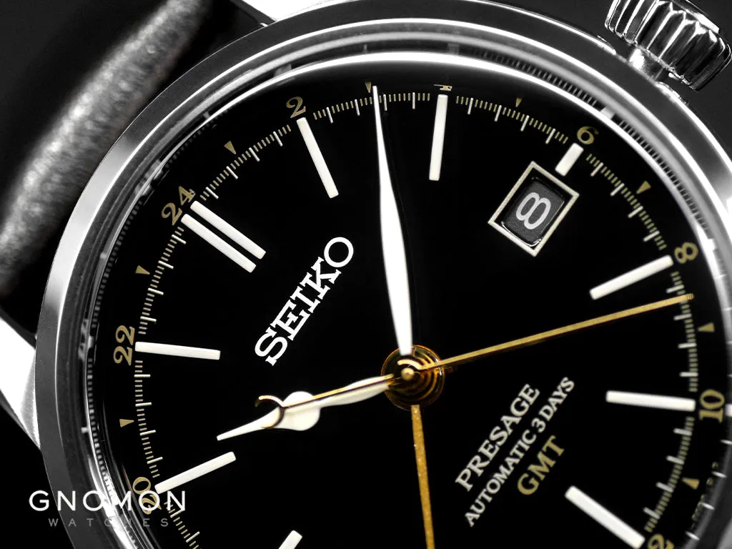 Presage Craftsmanship Urushi GMT Lacquer Black Ref. SARH001