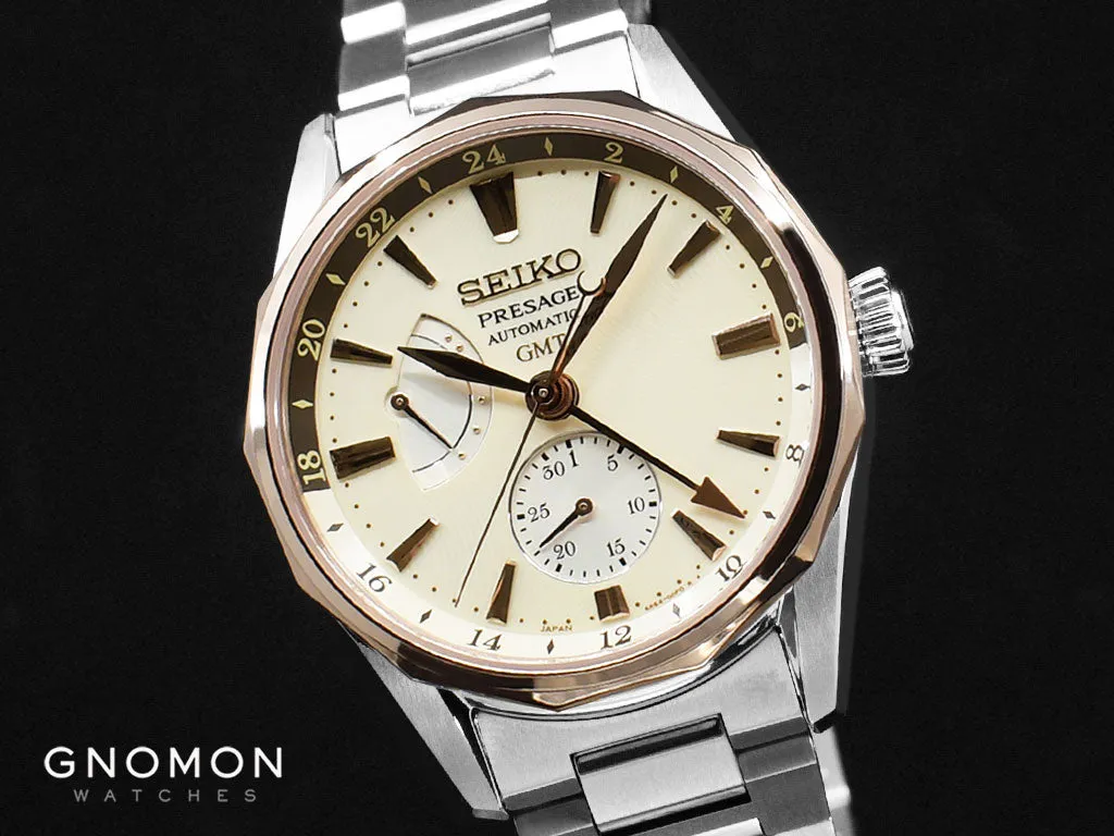 Presage Ocean Traveler GMT Champagne Ref. SARF012