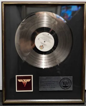"Van Halen II" 1979 RIAA Platinum Sales Award Collectible- $15K APR w/ CoA!
