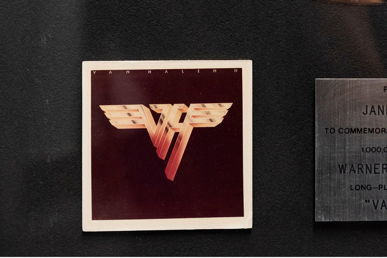 "Van Halen II" 1979 RIAA Platinum Sales Award Collectible- $15K APR w/ CoA!