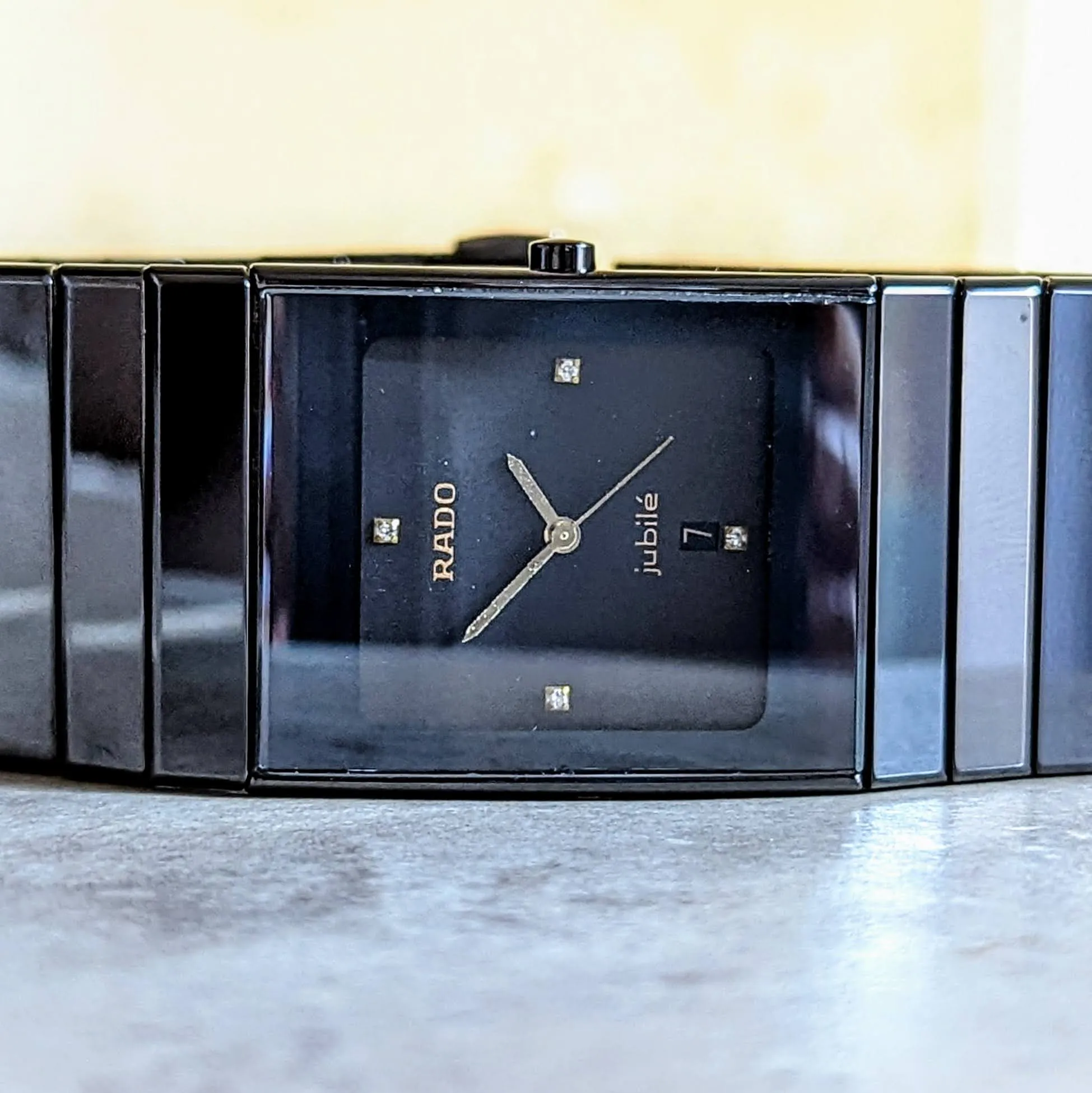 RADO Diastar Jubile Watch High-Tech Ceramic - Date Indicator Swiss Wristwatch