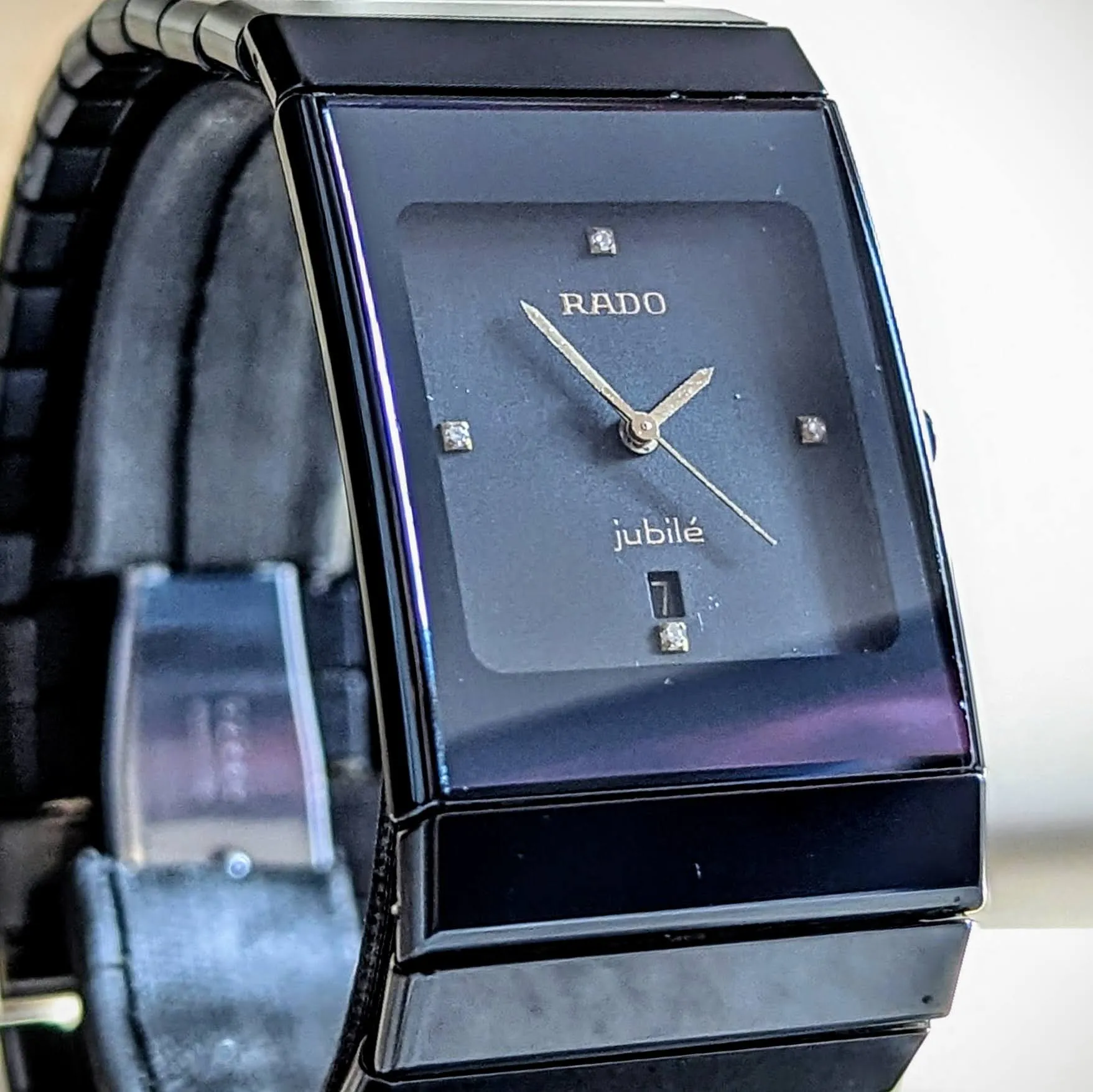 RADO Diastar Jubile Watch High-Tech Ceramic - Date Indicator Swiss Wristwatch