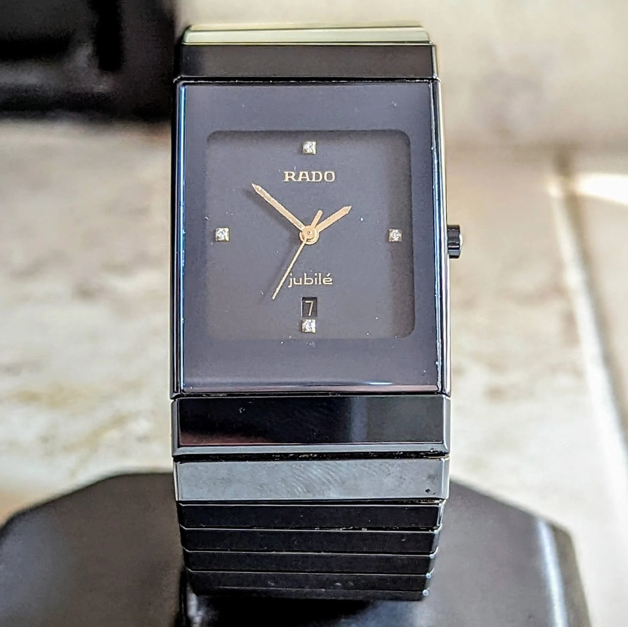 RADO Diastar Jubile Watch High-Tech Ceramic - Date Indicator Swiss Wristwatch