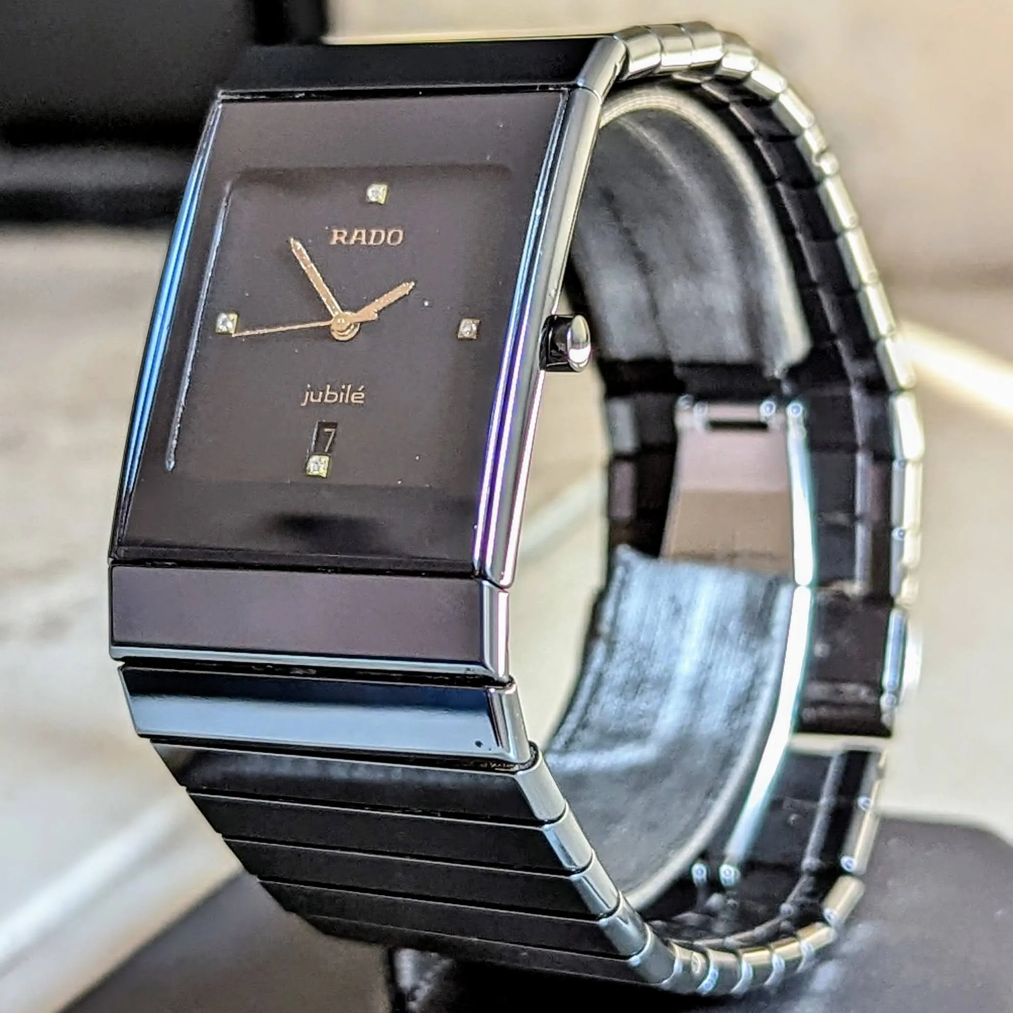 RADO Diastar Jubile Watch High-Tech Ceramic - Date Indicator Swiss Wristwatch
