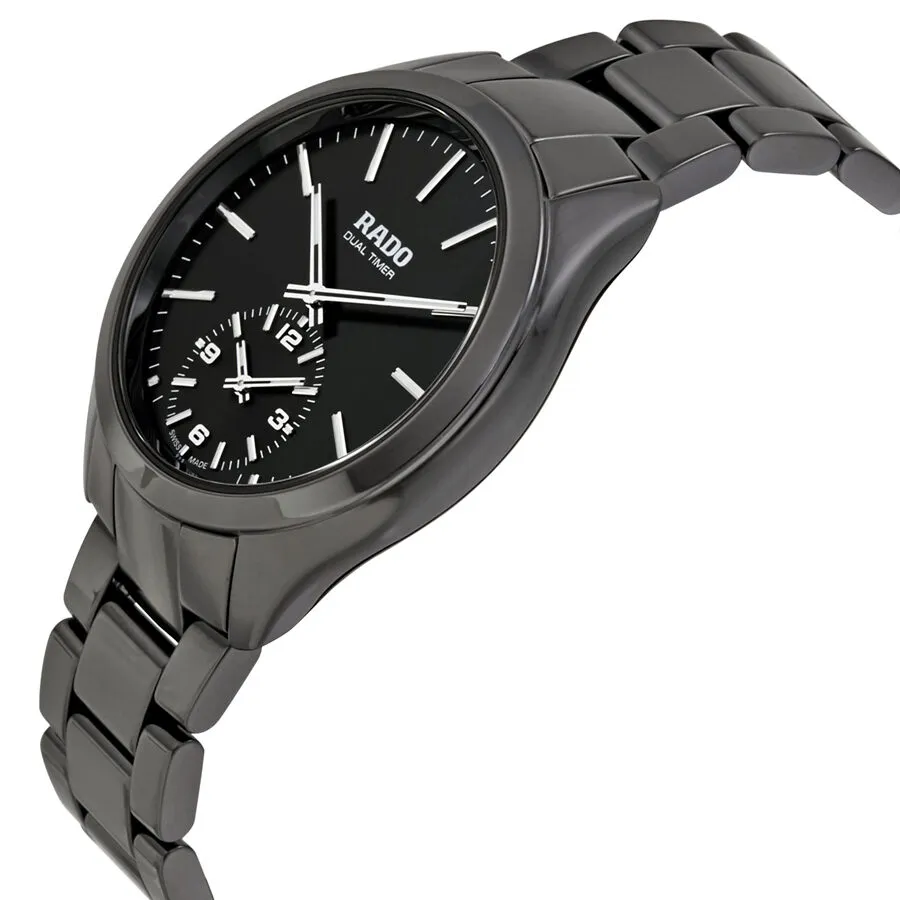Rado Hyperchrome Dual Timer XL Touch Black Ceramic Men's Watch R32114152