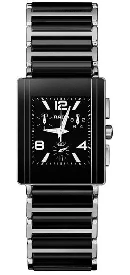 Rado Integral Chronograph Black Ceramic Steel Men's Watch R20591152