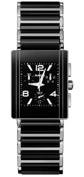 Rado Integral Chronograph Black Ceramic Steel Men's Watch R20591152